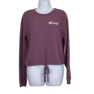 French Pastry Women's soft purple long sleeve Top XS(NWT)